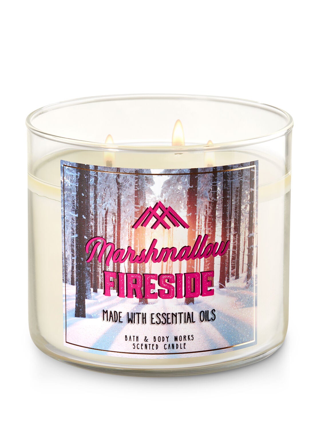 Marshmallow Fireside 3-Wick Candle - Bath And Body Works