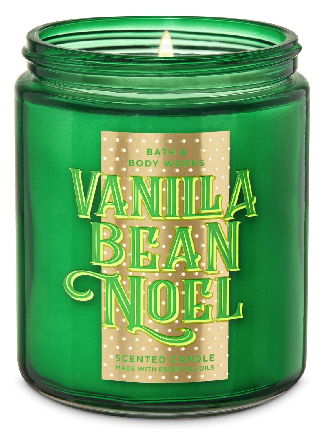 Vanilla Bean Noel Single Wick Candle - Bath And Body Works