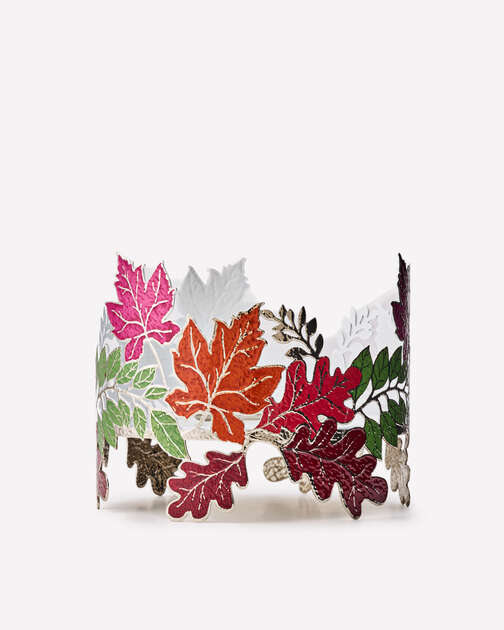 Leaf Garland 3-Wick Candle Holder