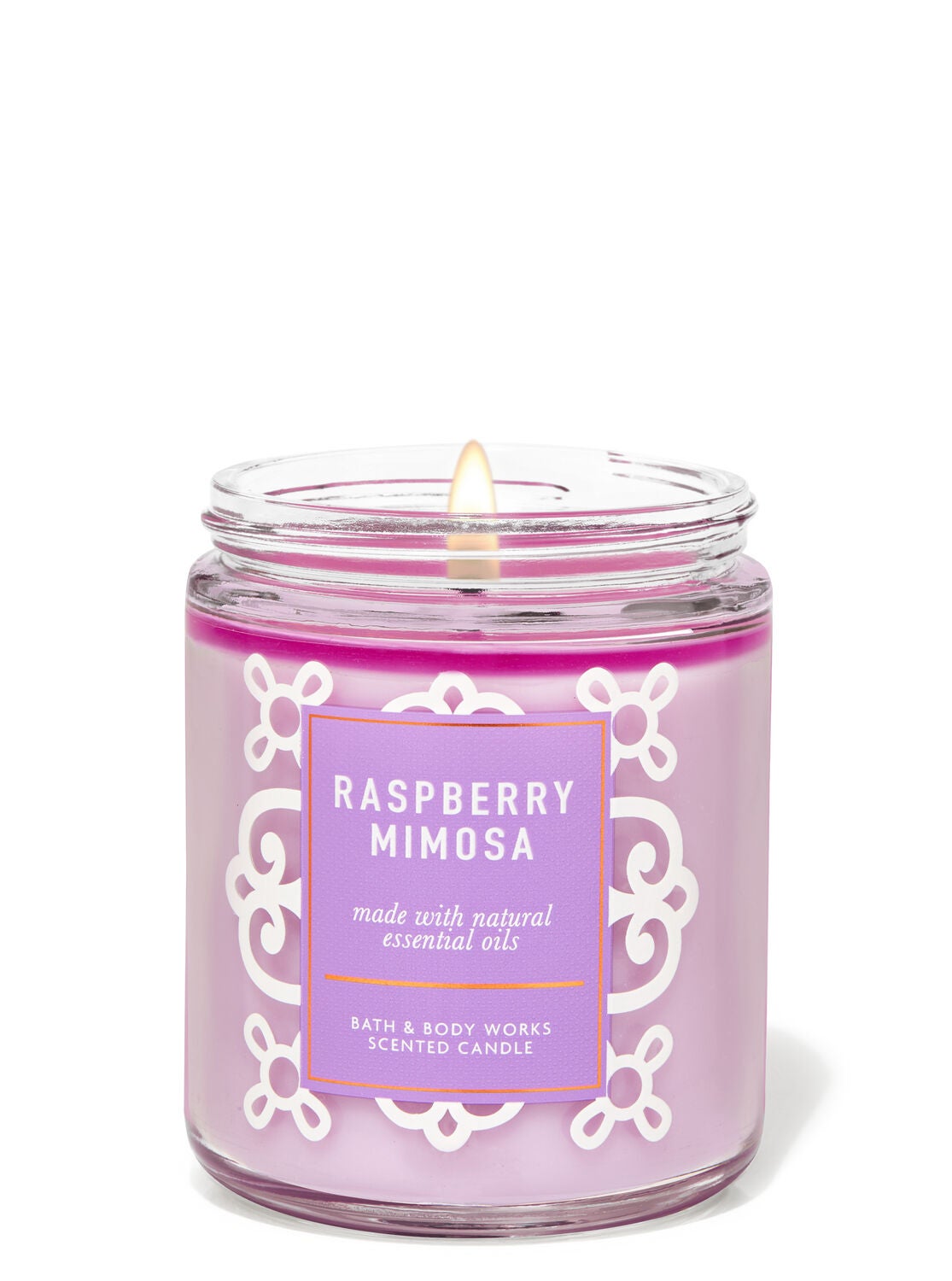 Raspberry Mimosa Single Wick Candle