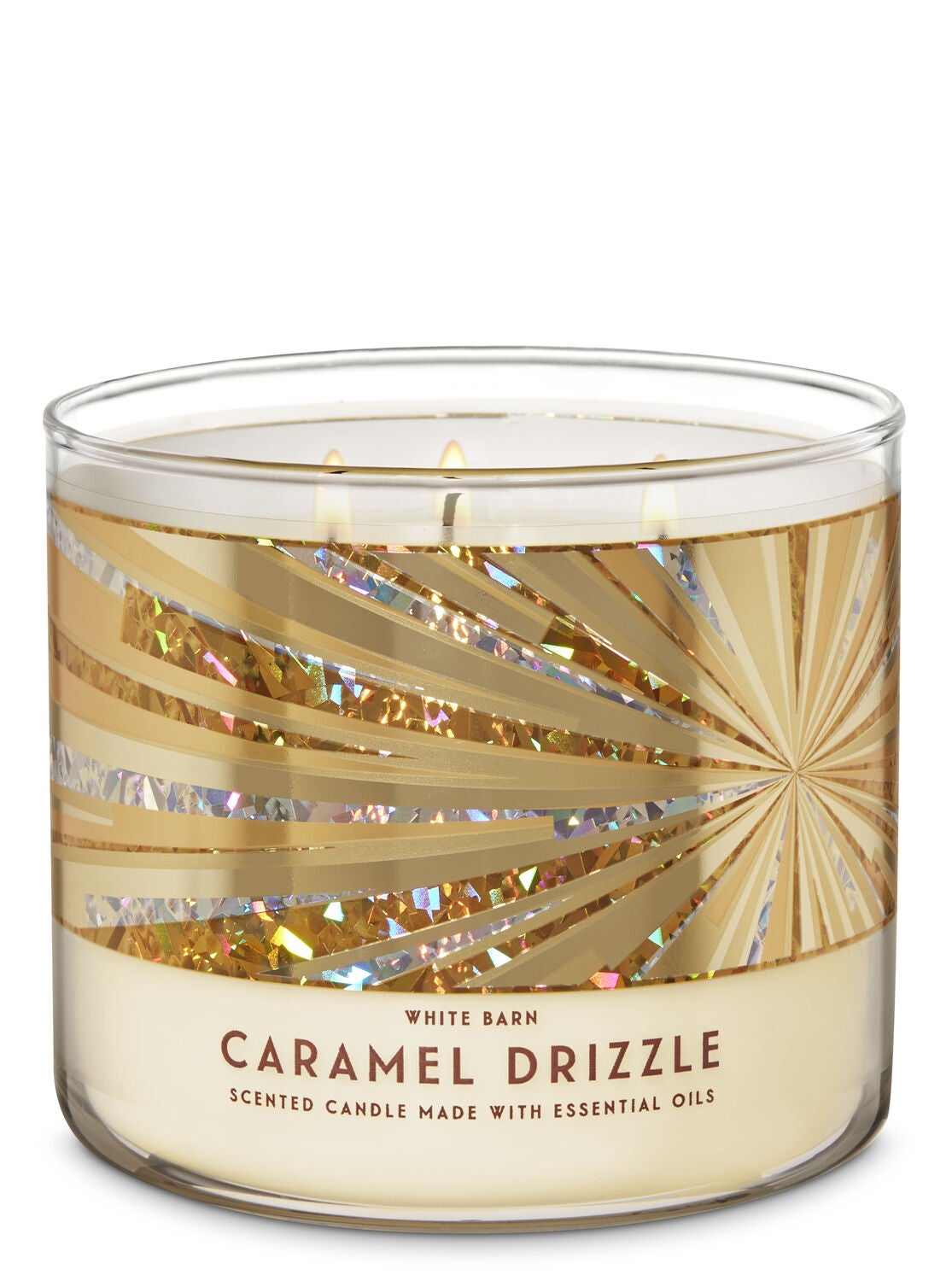 Caramel Drizzle 3-Wick Candle - Bath And Body Works