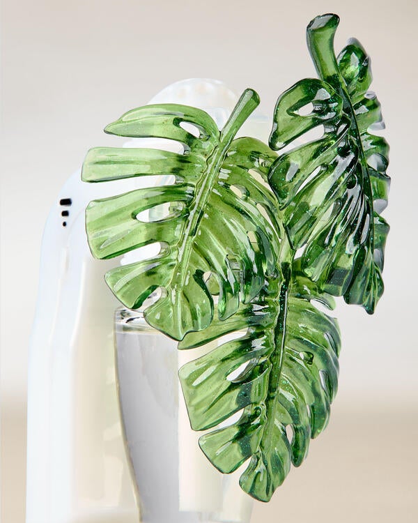 Sparkly Monstera Leaves Scent Control&trade; Nightlight Wallflowers Fragrance Plug