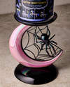 Spider and Moon Pedestal 3-Wick Candle Holder