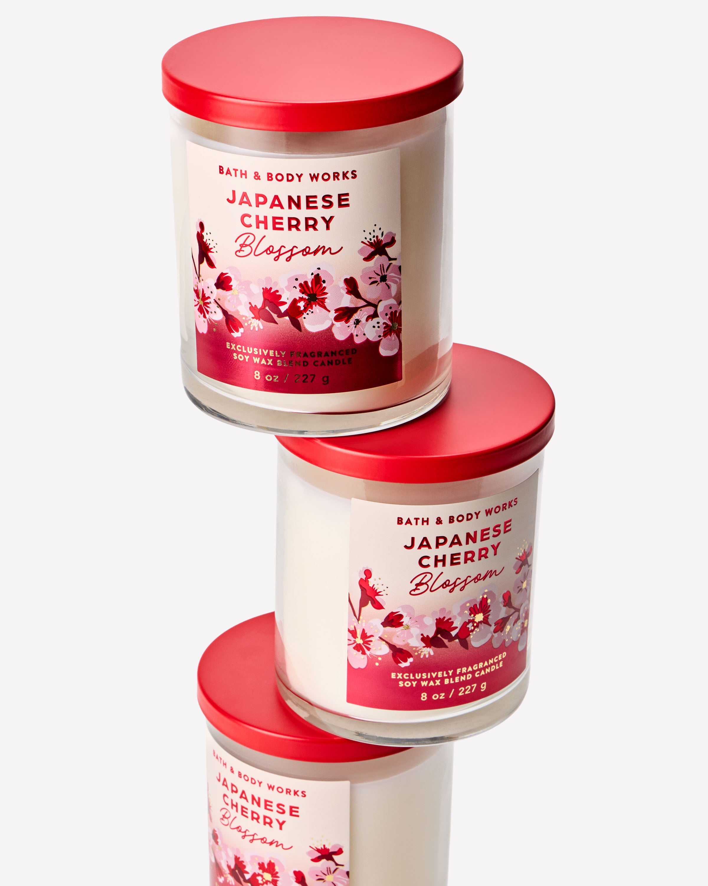 Japanese Cherry Blossom Single Wick Candle | Bath & Body Works