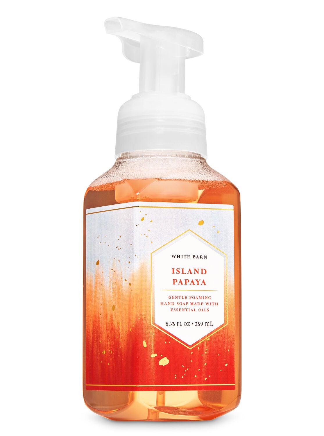 White Barn Island Papaya Gentle Foaming Hand Soap - Bath And Body Works