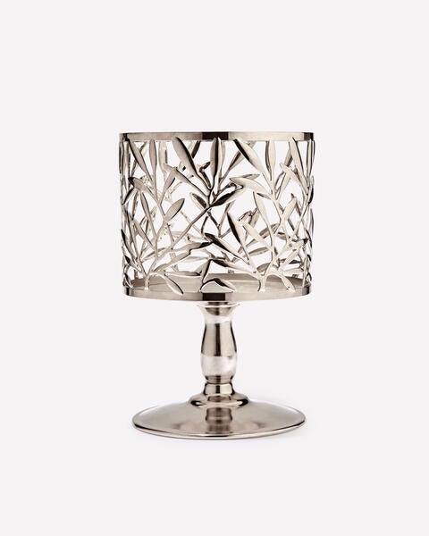 Vine Leaf Pedestal 3-Wick Candle Holder