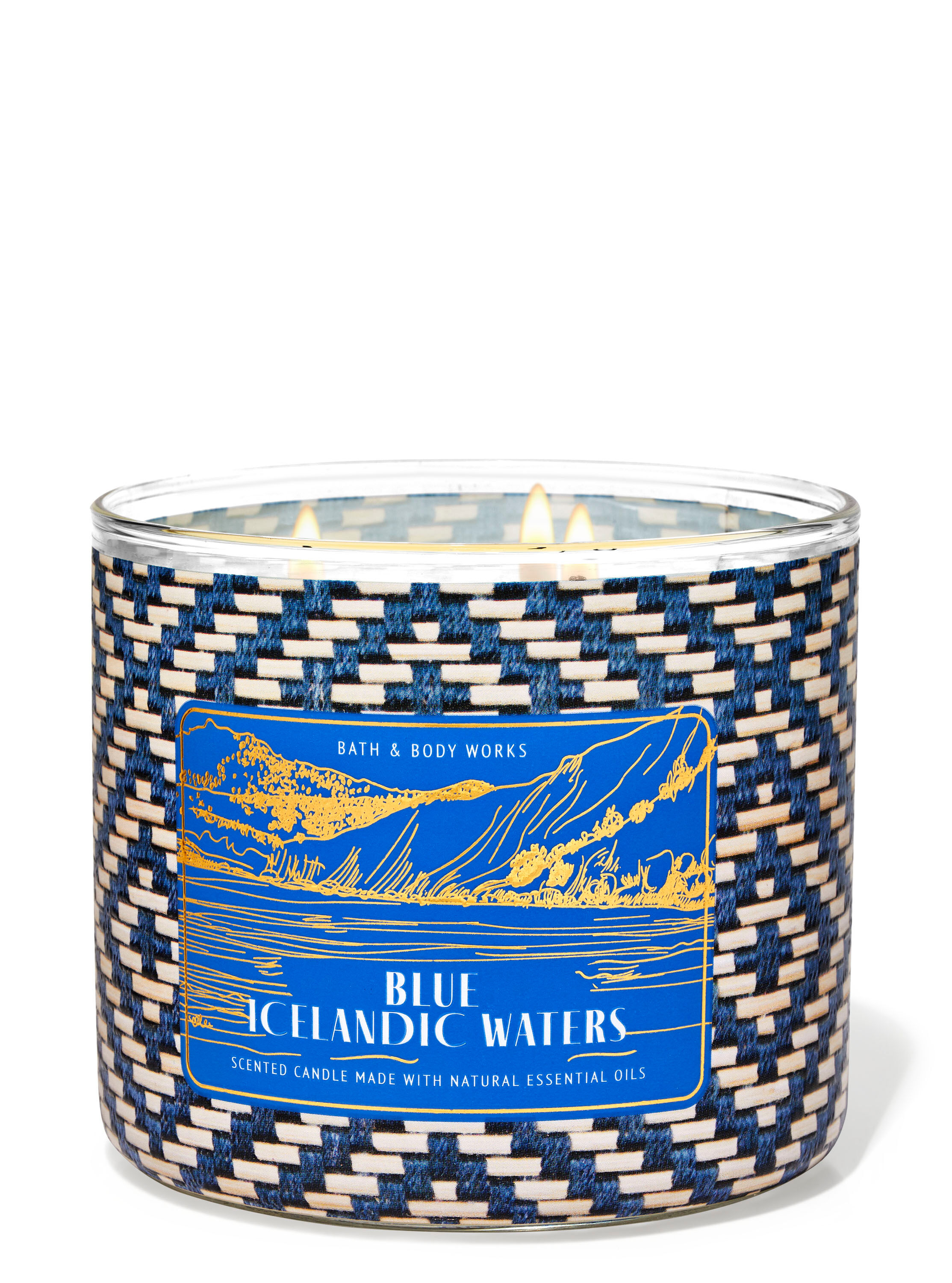 Blue Icelandic Waters 3-Wick Candle
