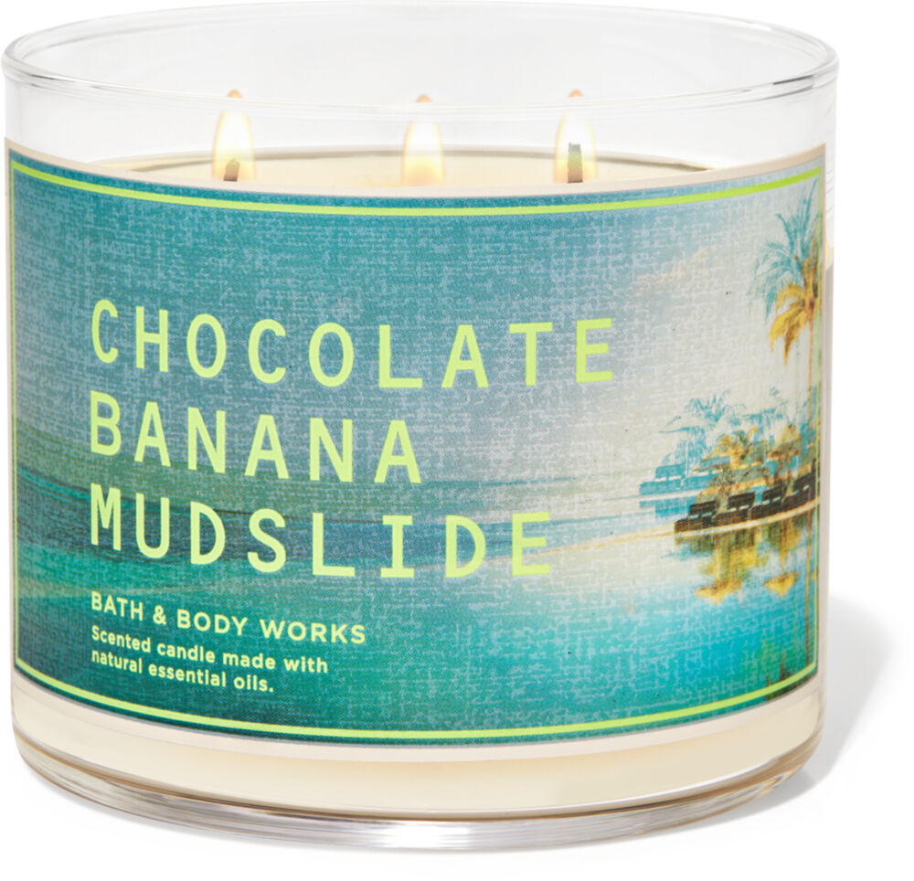 1 Bath Body Works SPICED VANILLA MARSHMALLOW Marble 3-Wick Large Candle 13 oz 
