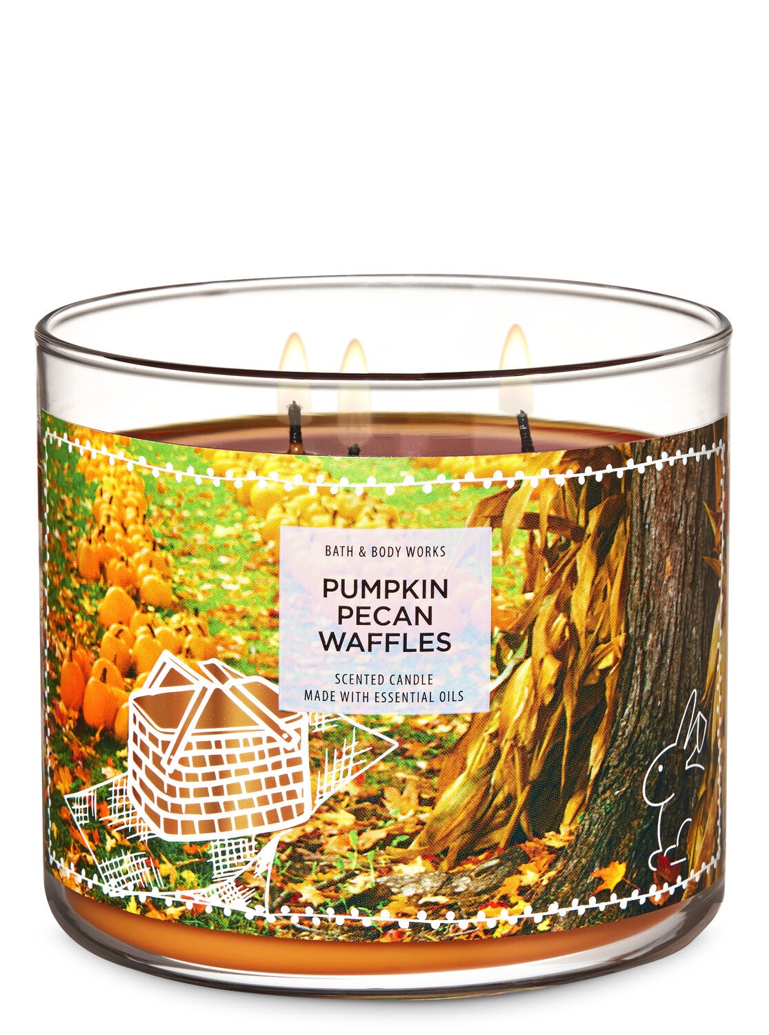 Pumpkin Pecan Waffles 3-Wick Candle - Bath And Body Works