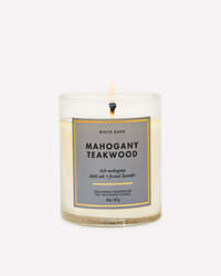 Mahogany Teakwood Single Wick Candle