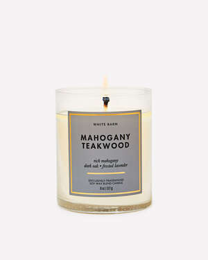 Mahogany Teakwood Single Wick Candle
