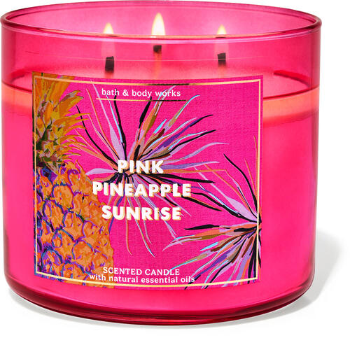 Pink Pineapple Sunrise 3-Wick Candle