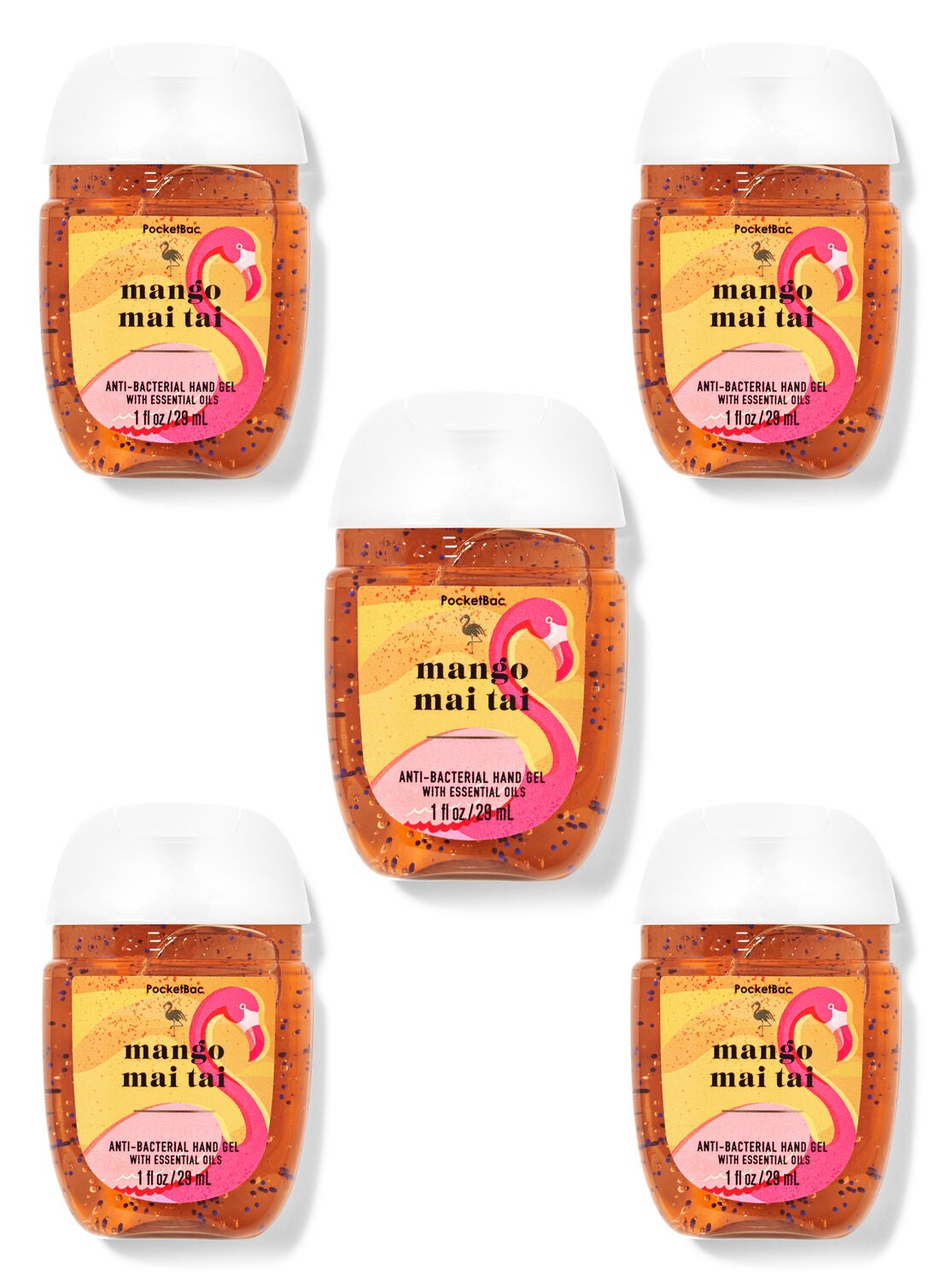 Mango Mai Tai PocketBac Hand Sanitizers, 5-Pack