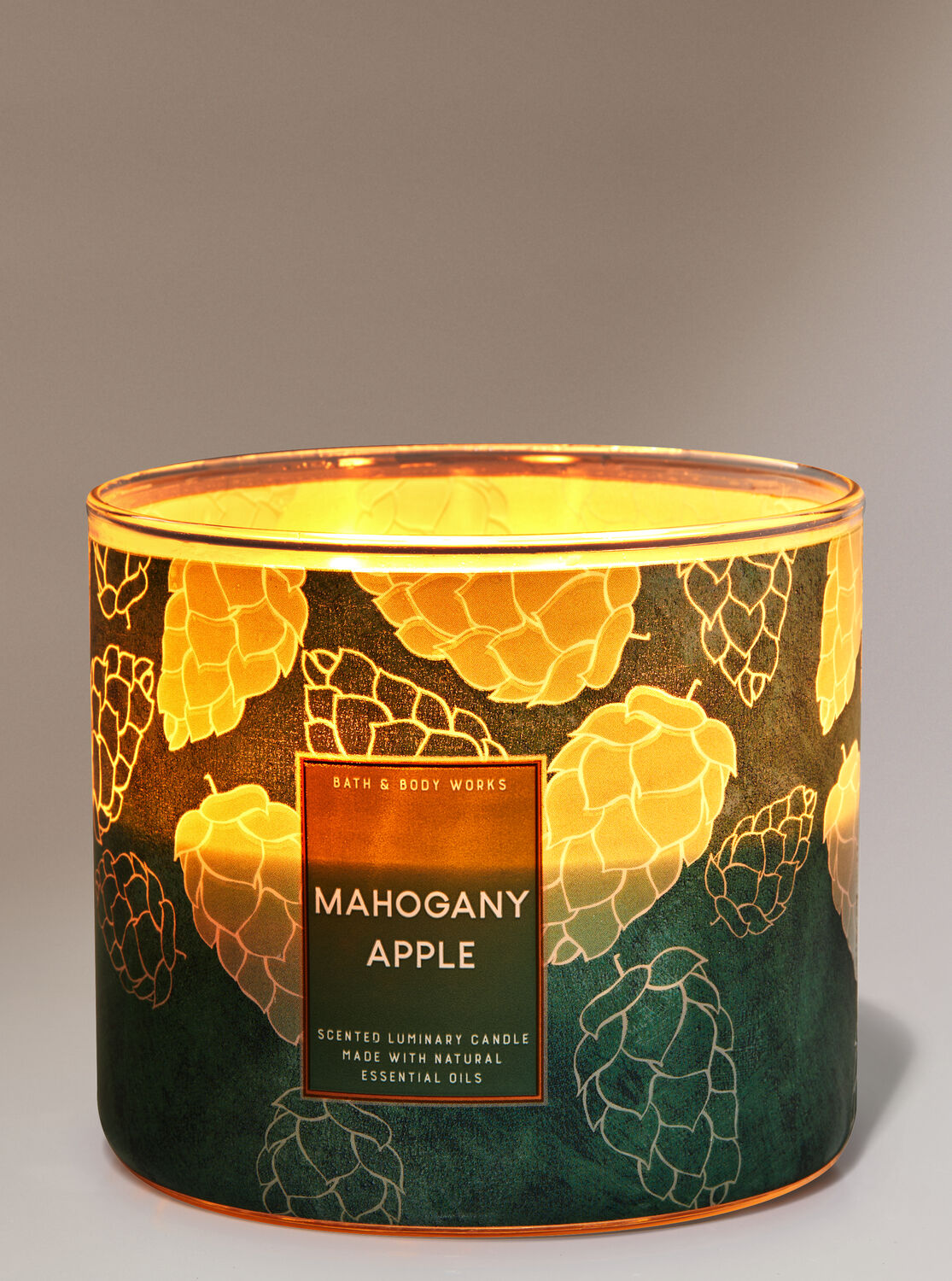 1 Bath & Body Works MAHOGANY APPLE Large 3-Wick Scented Candle 14.5 oz 