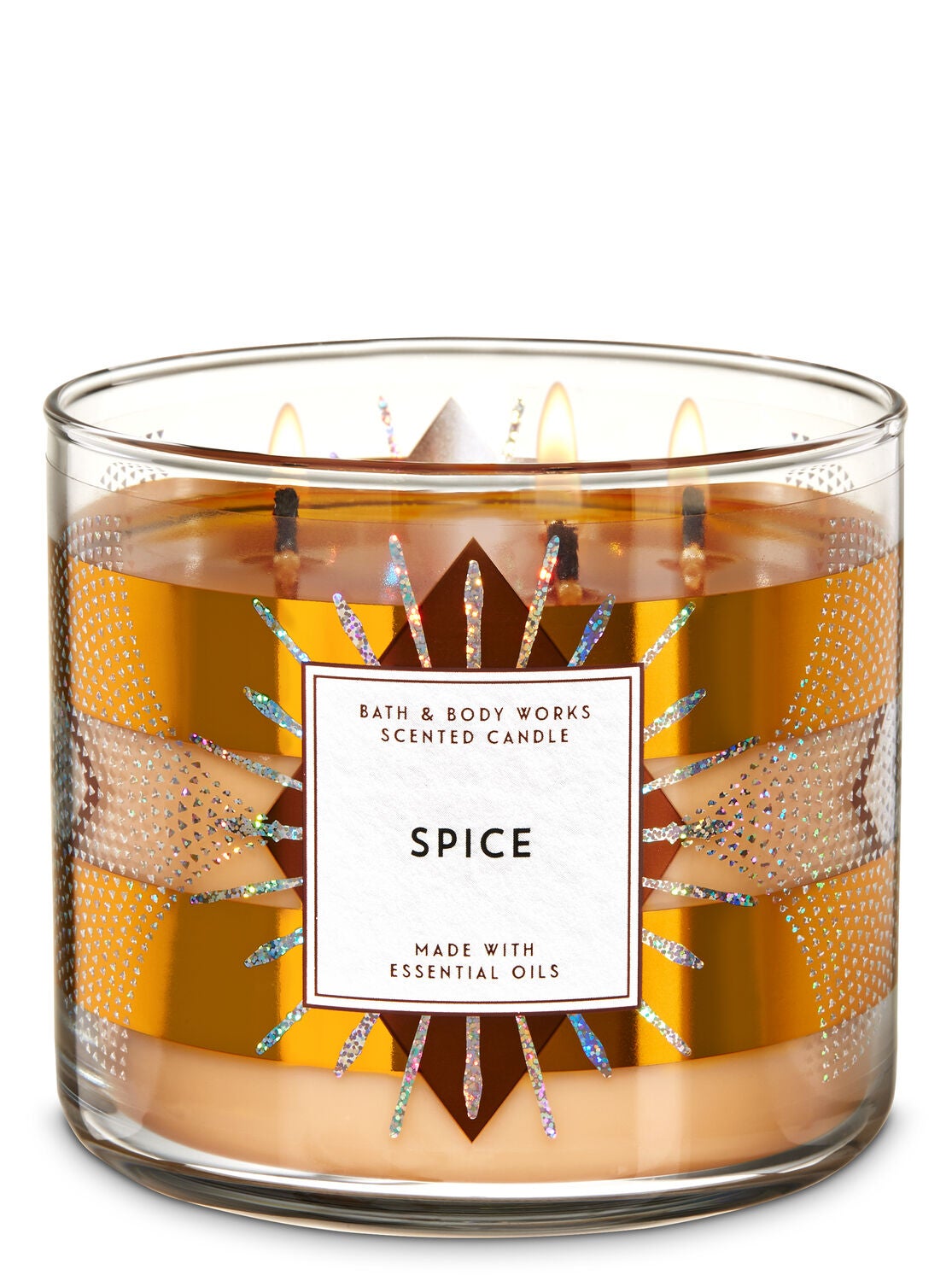 White Barn Spice 3-Wick Candle - Bath And Body Works
