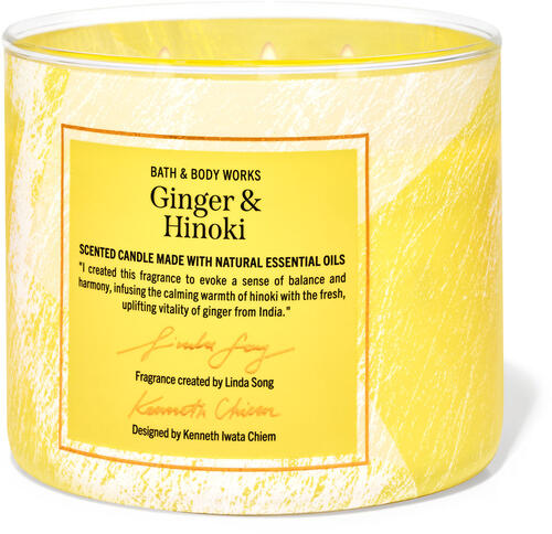 Ginger &amp;amp; Hinoki 3-Wick Candle