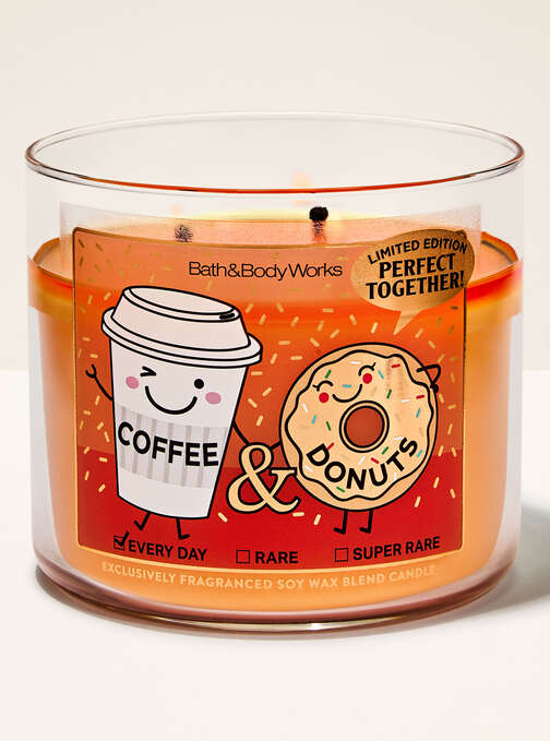 Coffee & Donuts 3-Wick Candle