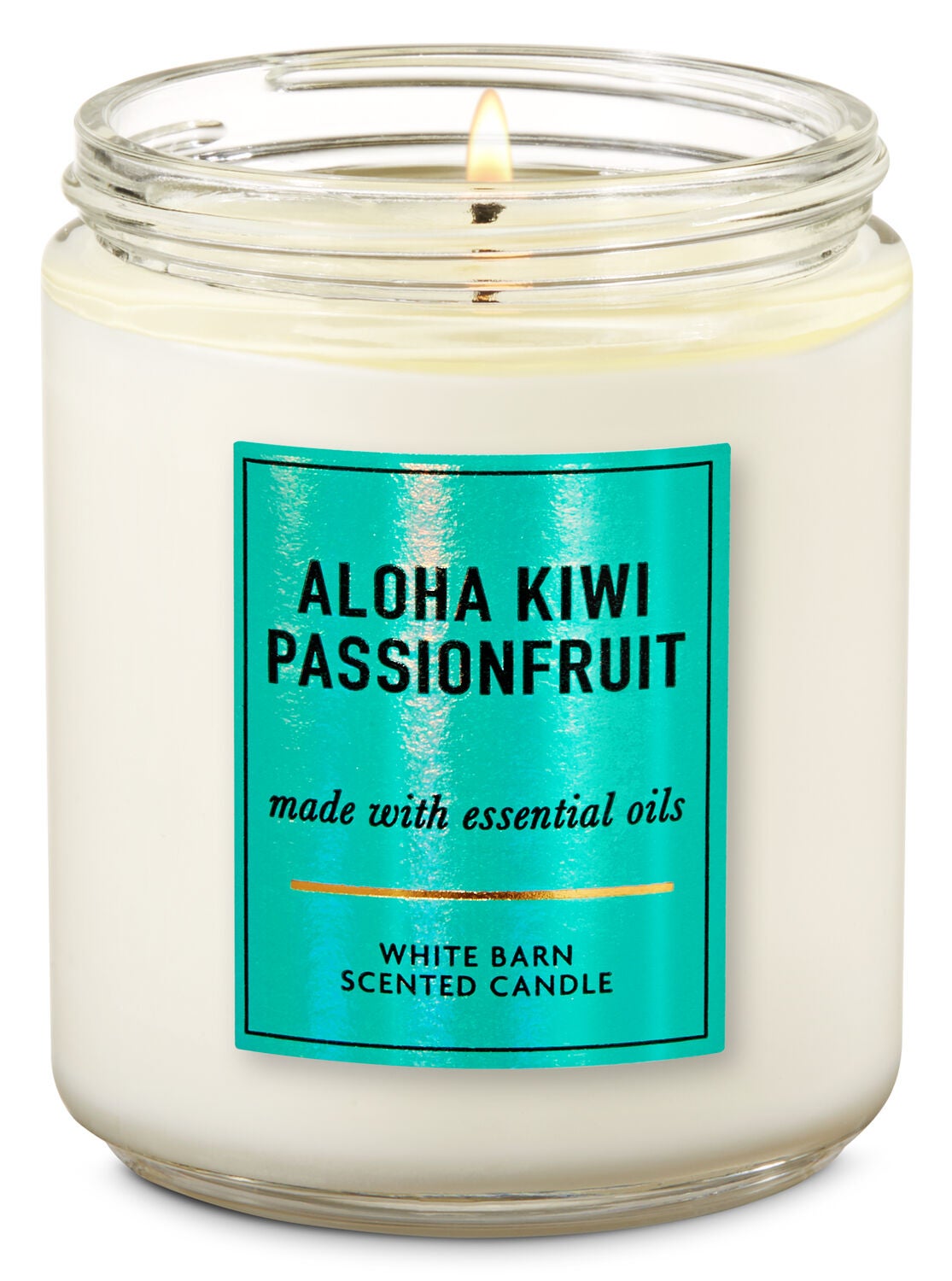 Aloha Kiwi Passionfruit Single Wick Candle - Bath And Body Works