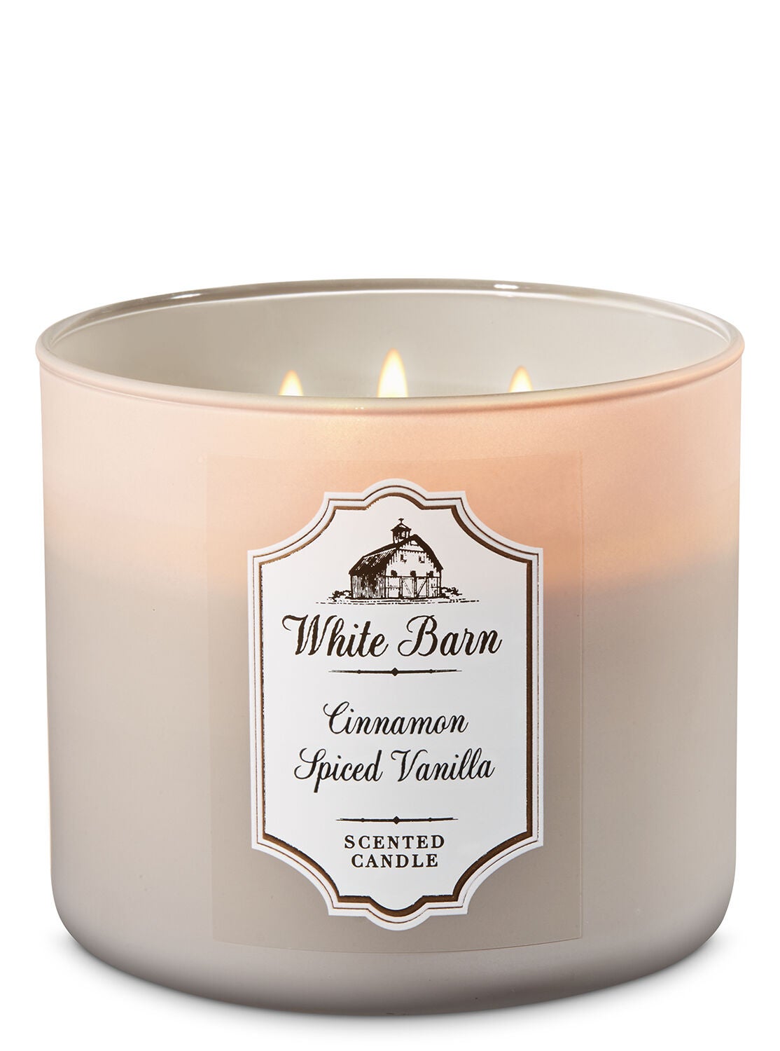 White Barn Cinnamon Spiced Vanilla 3-Wick Candle - Bath And Body Works