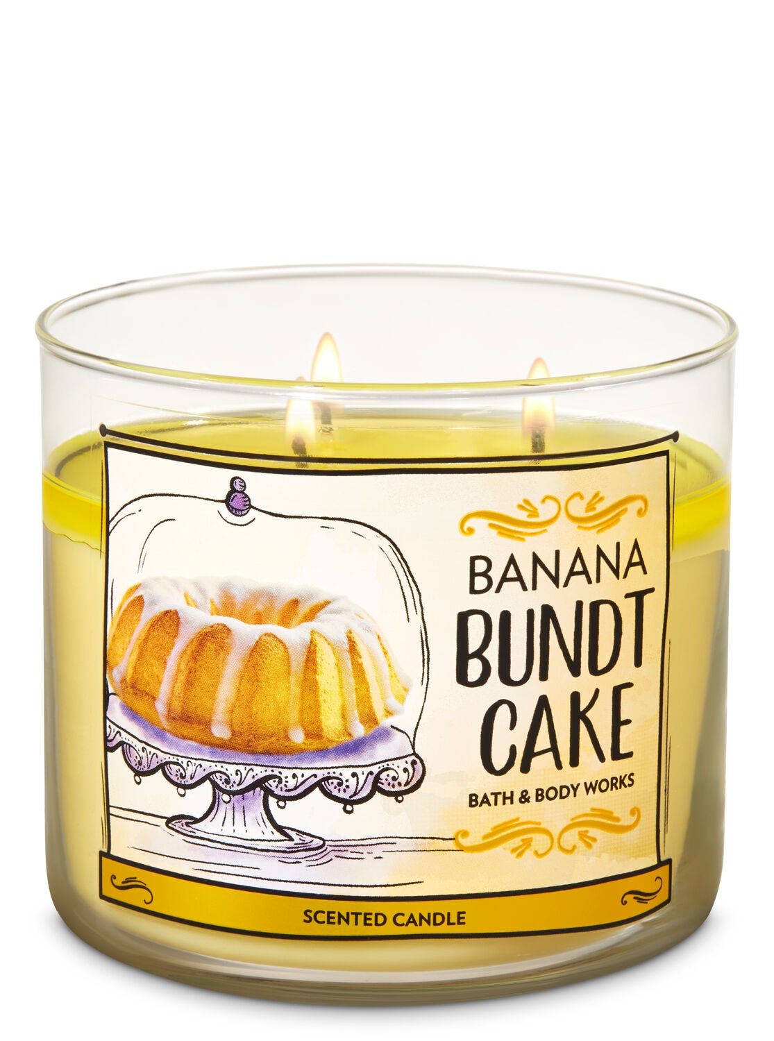 Banana Bundt Cake 3-Wick Candle - Bath And Body Works