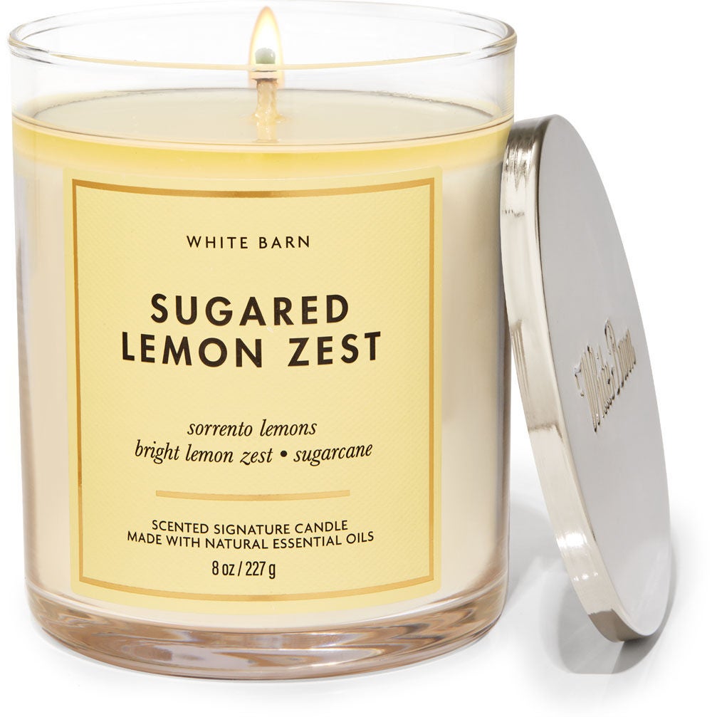 Sugared Lemon Zest Signature Single Wick Candle