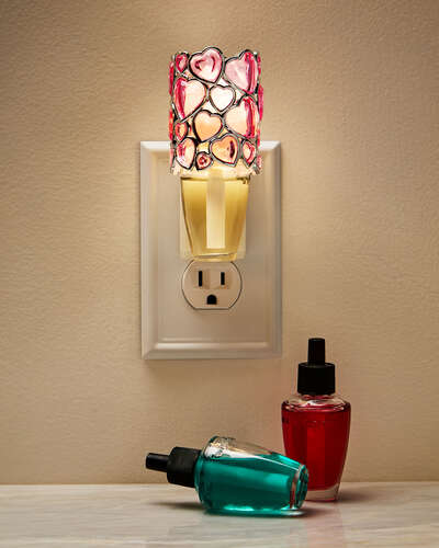 Pink Hearts Nightlight Wallflowers Fragrance Plug