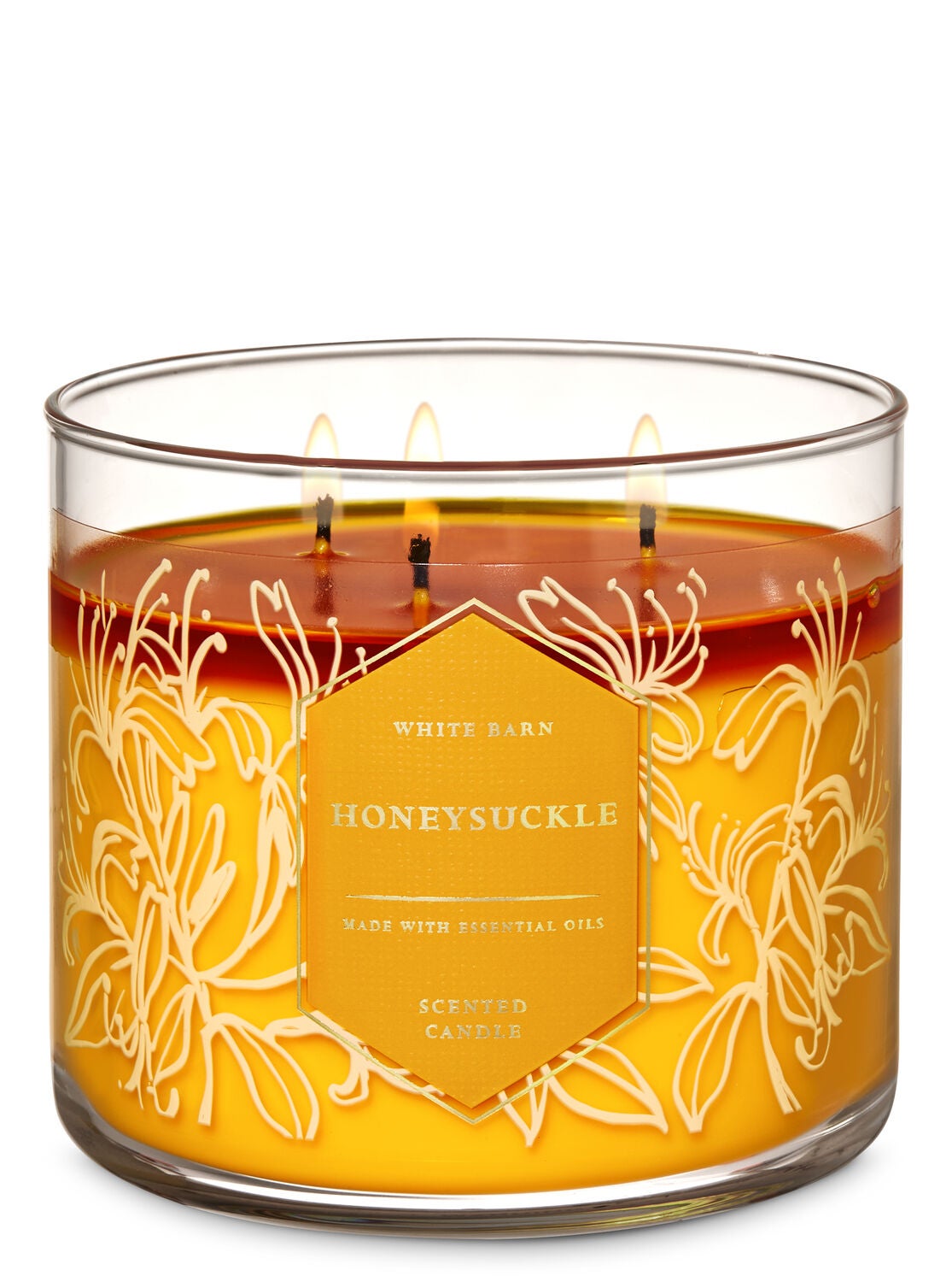 Honeysuckle 3-Wick Candle - Bath And Body Works