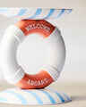 Ring Buoy Pedestal 3-Wick Candle Holder