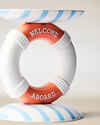 Ring Buoy Pedestal 3-Wick Candle Holder