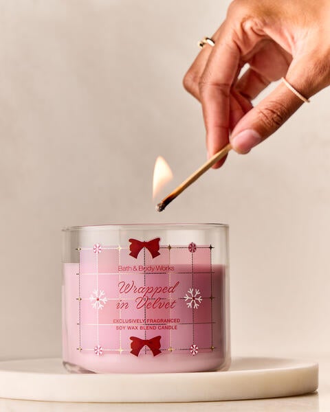Wrapped in Velvet 3-Wick Candle