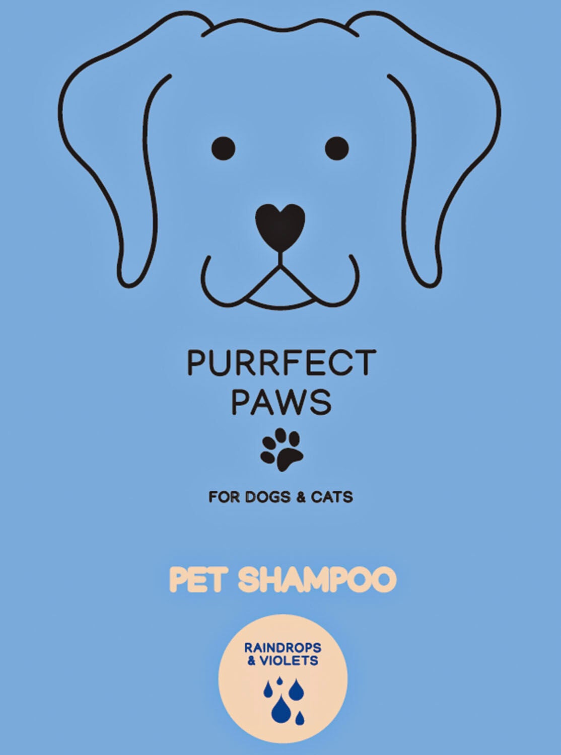 Raindrops & Violet Pet Shampoo