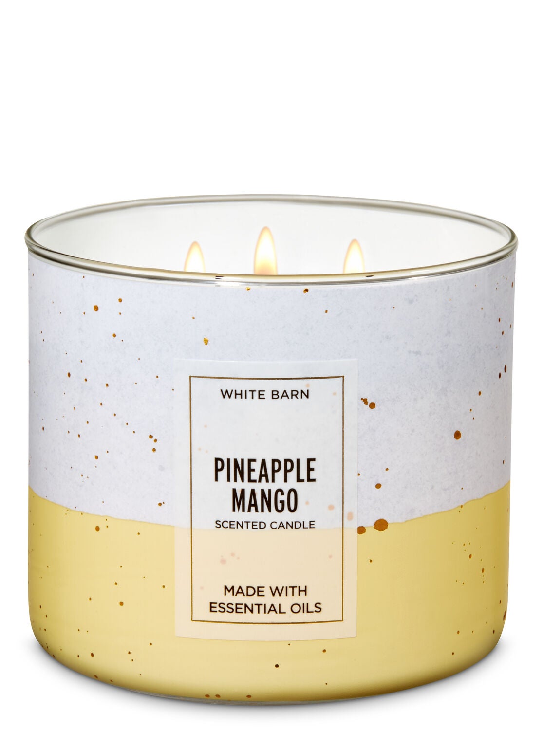 White Barn Pineapple Mango 3-Wick Candle - Bath And Body Works
