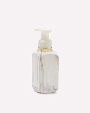 White Marble Gentle & Clean Foaming Hand Soap Dispenser