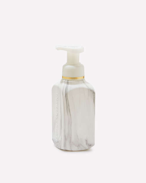 White Marble Gentle & Clean Foaming Hand Soap Dispenser