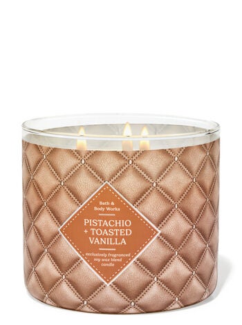 Pistachio & Toasted Vanilla 3-Wick Candle  | Bath & Body Works