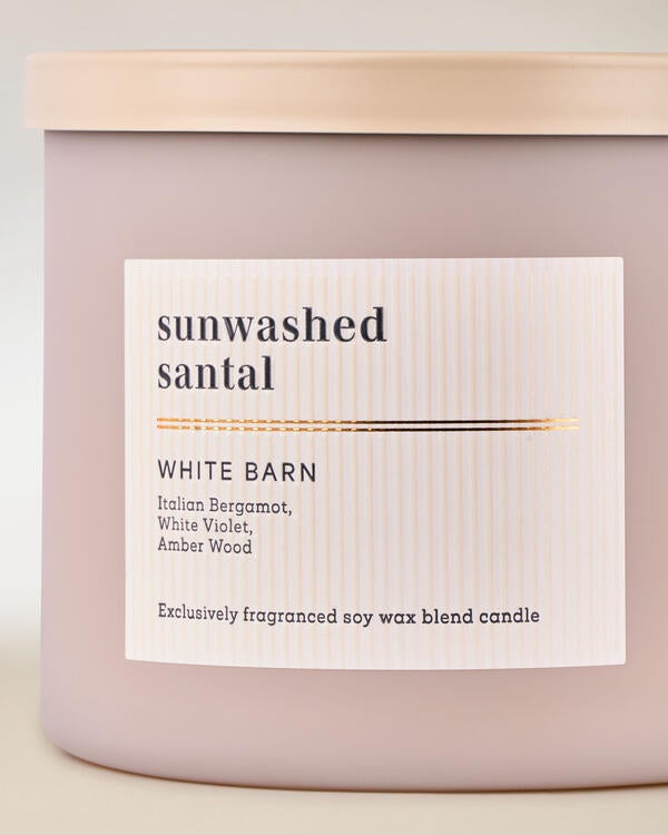 Sunwashed Santal 3-Wick Candle