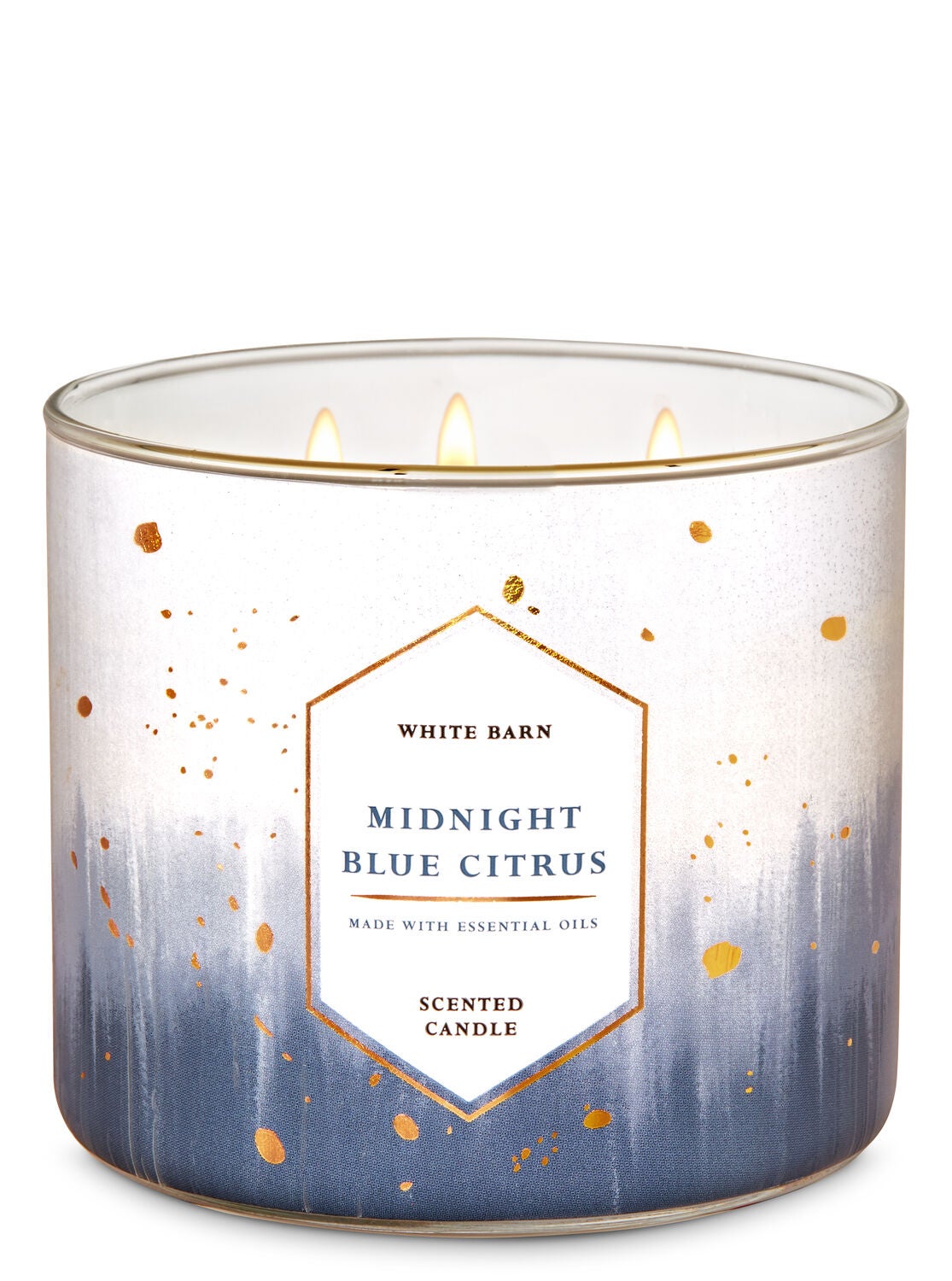 White Barn Midnight Blue Citrus 3-Wick Candle - Bath And Body Works