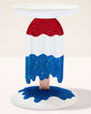 Patriotic Popsicle Pedestal 3-Wick Candle Holder