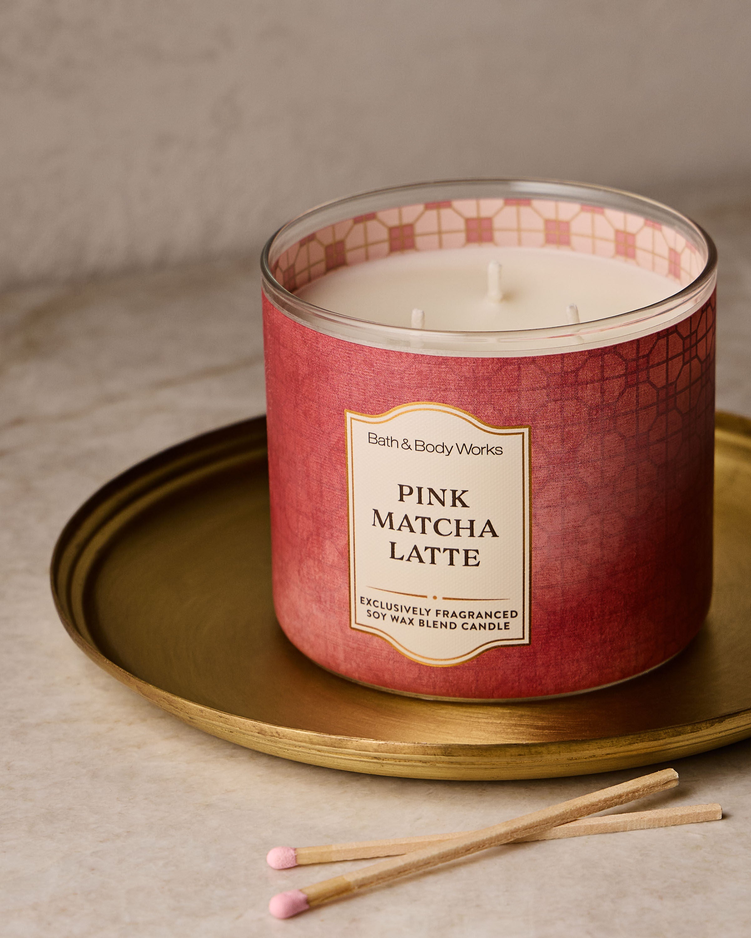 Pink Matcha Latte 3-Wick Candle | Bath & Body Works