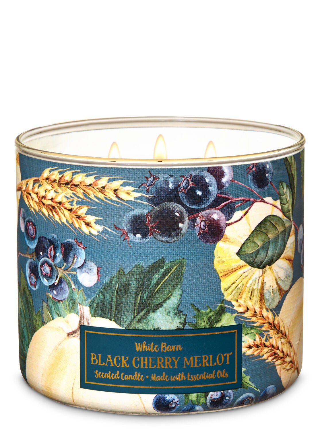Black Cherry Merlot 3-Wick Candle - Bath And Body Works