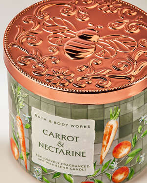 Carrot & Nectarine 3-Wick Candle