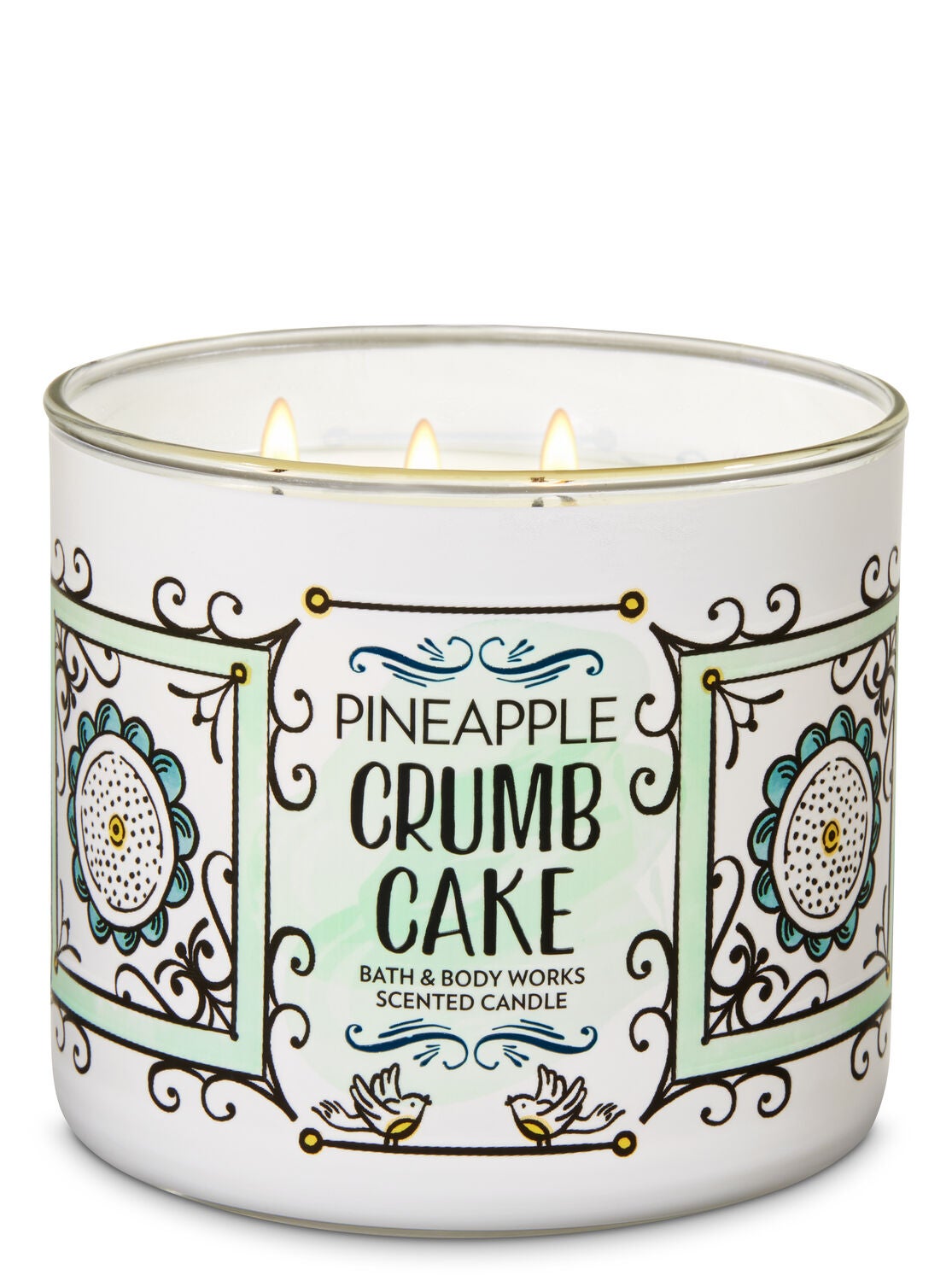 Pineapple Crumb Cake 3-Wick Candle - Bath And Body Works