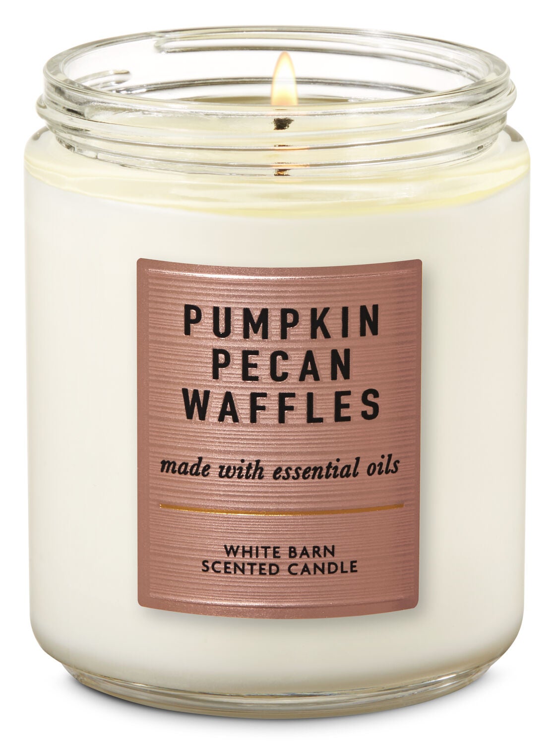 Pumpkin Pecan Waffles Single Wick Candle - Bath And Body Works