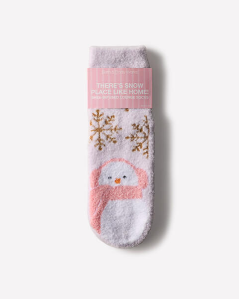 There's Snow Place Like Home Shea-Infused Lounge Socks