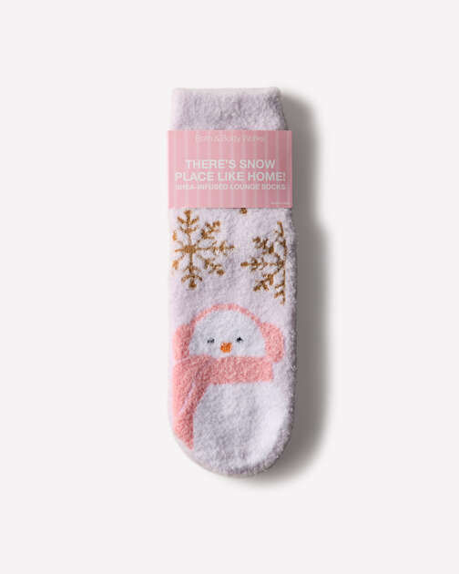 There's Snow Place Like Home Shea-Infused Lounge Socks