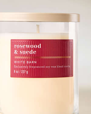 Rosewood & Suede Single Wick Candle