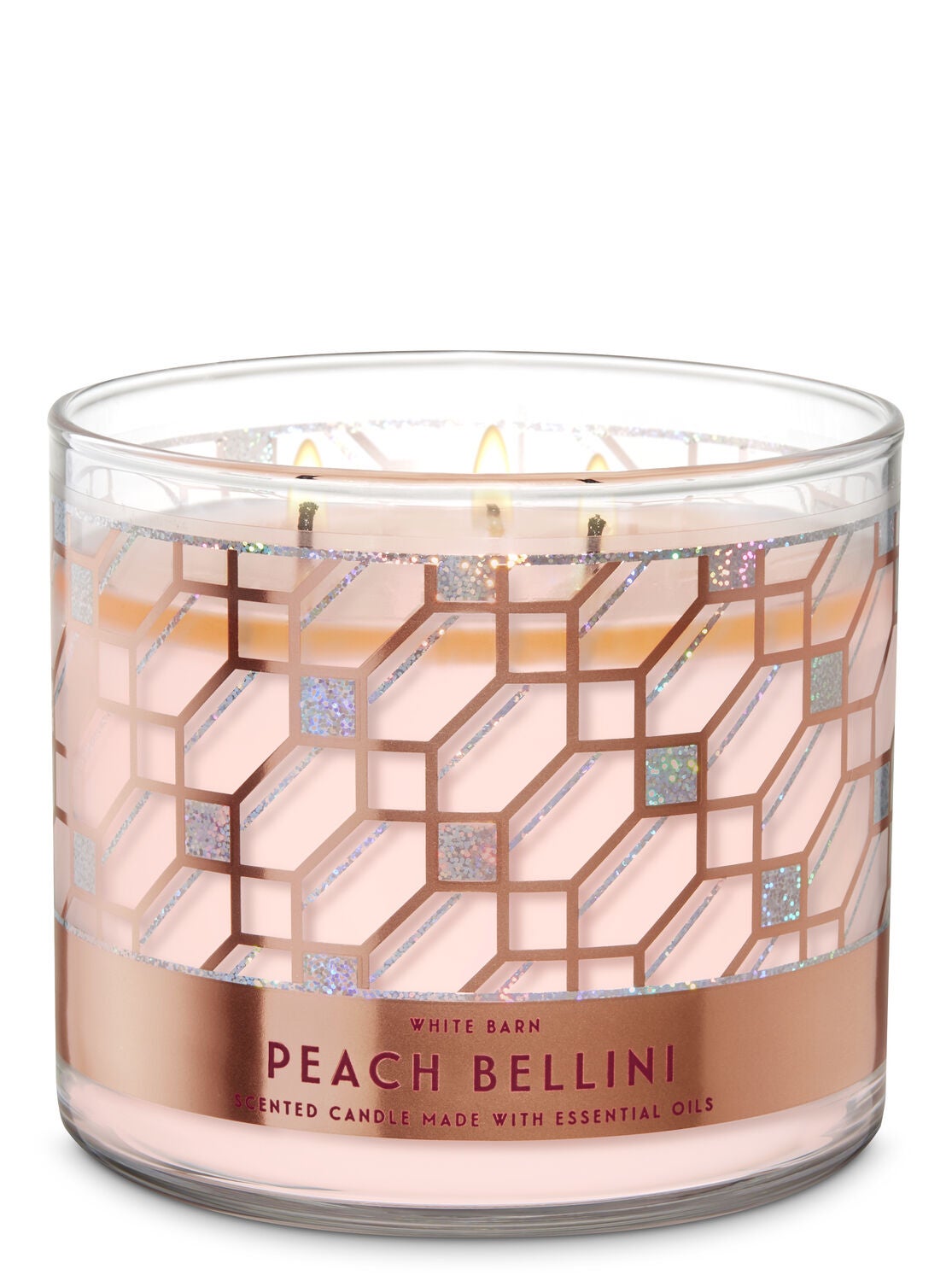 Peach Bellini 3-Wick Candle - Bath And Body Works