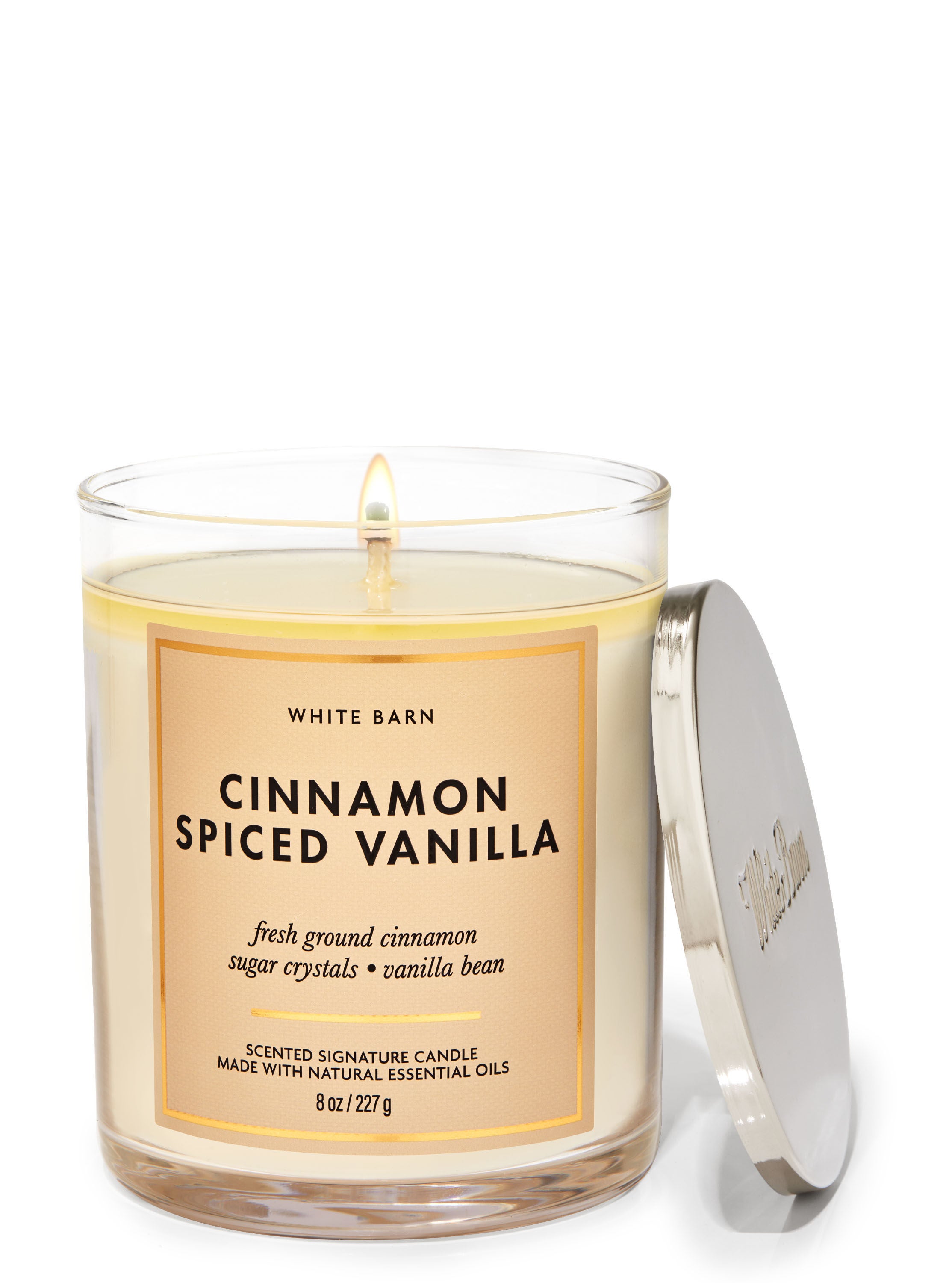 Cinnamon Spiced Vanilla Signature Single Wick Candle