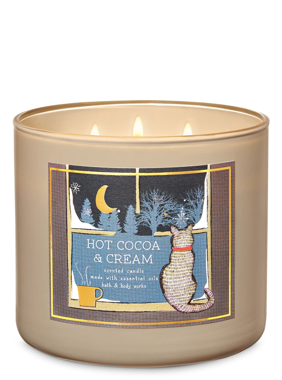 Hot Cocoa & Cream 3-Wick Candle - Bath And Body Works