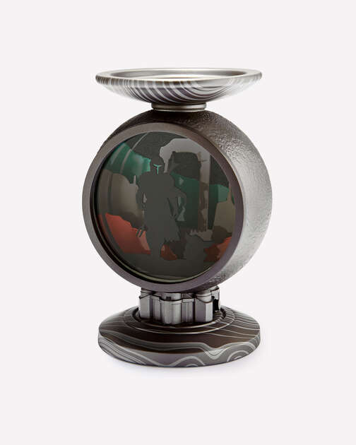 The Mandalorian Light-Up Pedestal 3-Wick Candle Holder